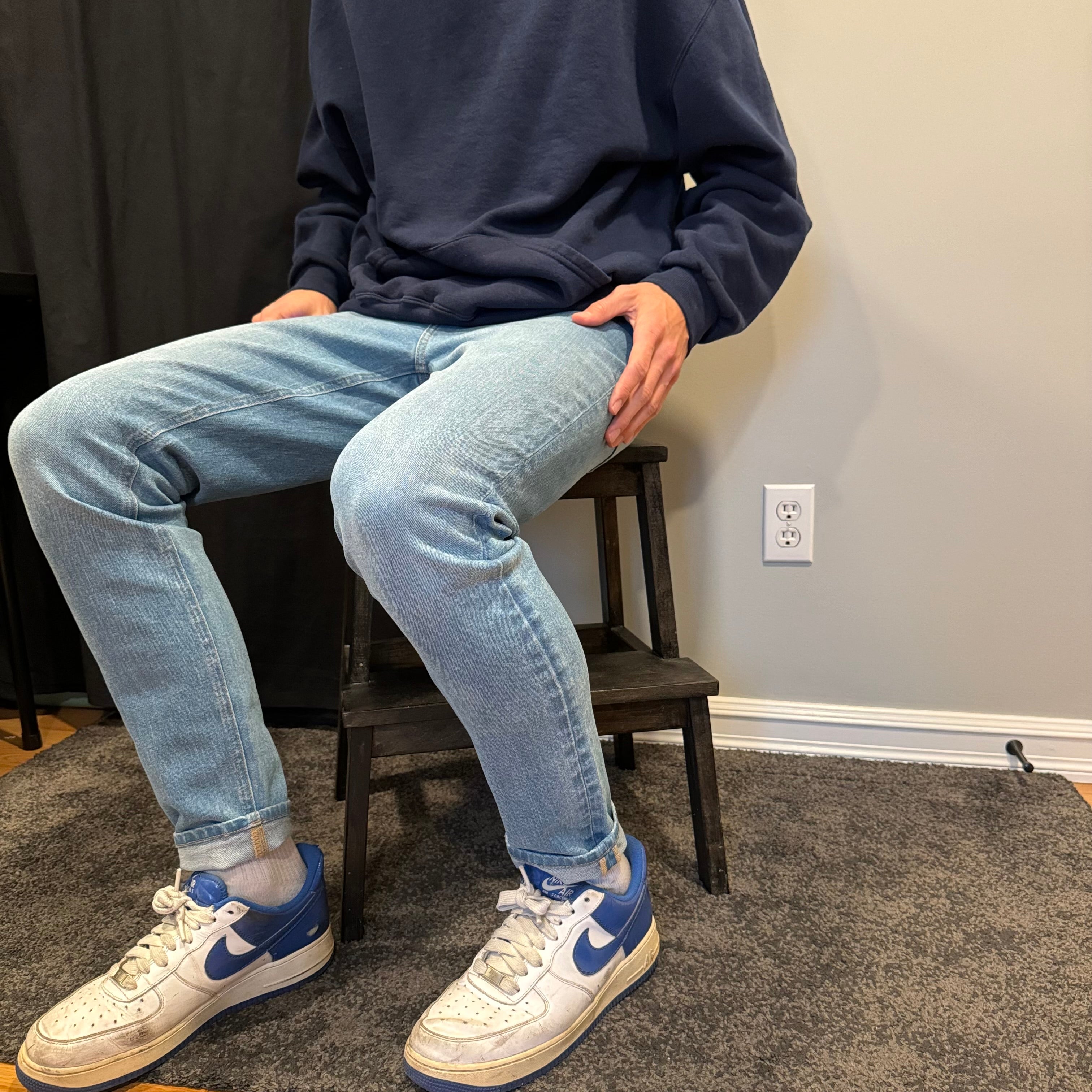 (28) Frank And Oak The Hugo Skinny Fit Jean in Light Blue